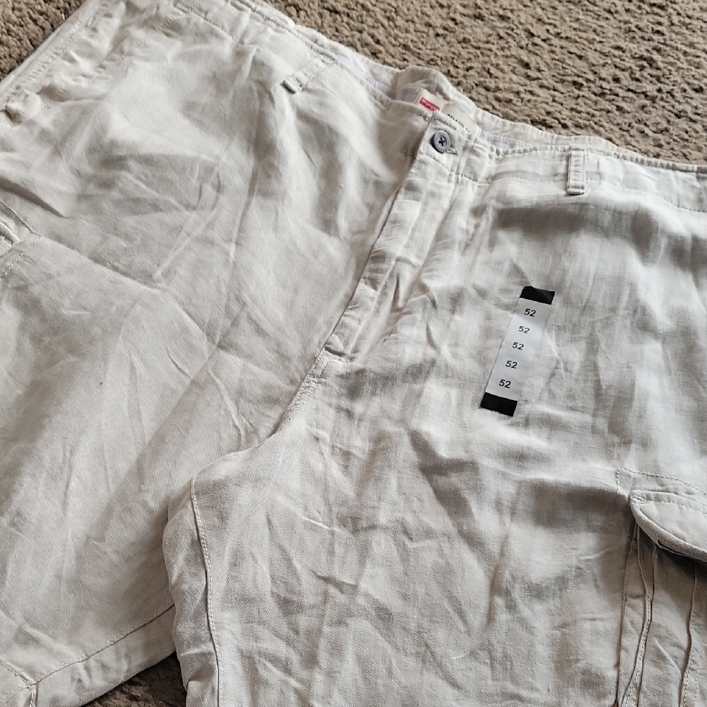 Big & Tall Wrangler Relaxed Fit Linen Cargo Shorts